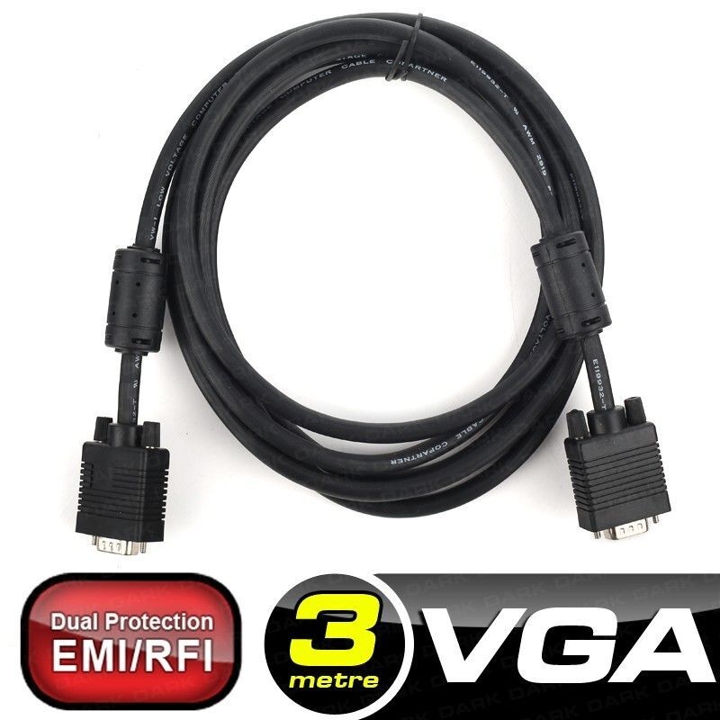 DARK DK-CB-VGAL300 3m Monitör PC Arası VGA M/M Data Görüntü Kablosu