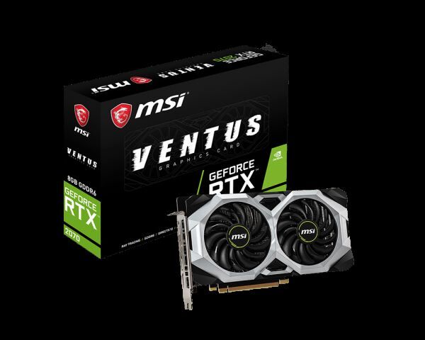MSI VGA GEFORCE RTX 2070 VENTUS 8G RTX2070 8G GDDR6 DX12 PCIE 3.0 X16 (1XHDM RTX2070VENTUS8G