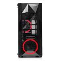 DARK DKCHDIAMOND580 500W 80+ Diamond Full Akrilik Yan Panel 2x12 cm Kırmızı Led fanlı Atx Ka