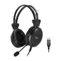 A4 TECH HU-30-USB-BLACK HU-30 Mikrofonlu USB Stereo Kulaklık