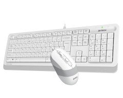 A4-Tech F1010 Beyaz USB Klavye Mouse Set - MM