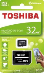 TOSHIBA THN-M203K0320EA 32GB SDHC 100MB/s Class 10 UHS-I Micro SD Kart