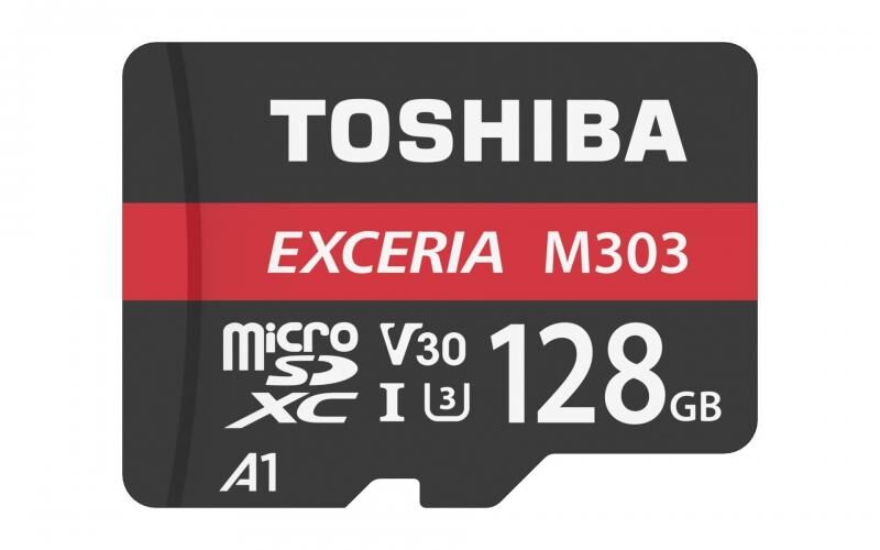 TOSHIBA 128GB Exceria Pro 98MB UHS I U3 Micro SD THN-M303R1280E2