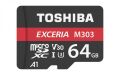 TOSHIBA THN-M303R0640E2 64GB Exceria Pro 98MB Class A1 UHS I Micro SD