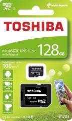 TOSHIBA THN-M203K1280EA 128GB SDXC 100MB/s Class 10 UHS-I Micro SD Kart