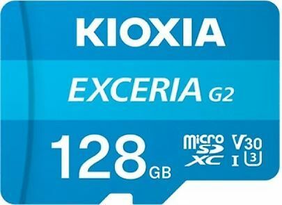 KIOXIA LMEX2L128GG2 128GB EXCERIA MicroSD C10 U3 UHS1 R100 Hafıza kartı