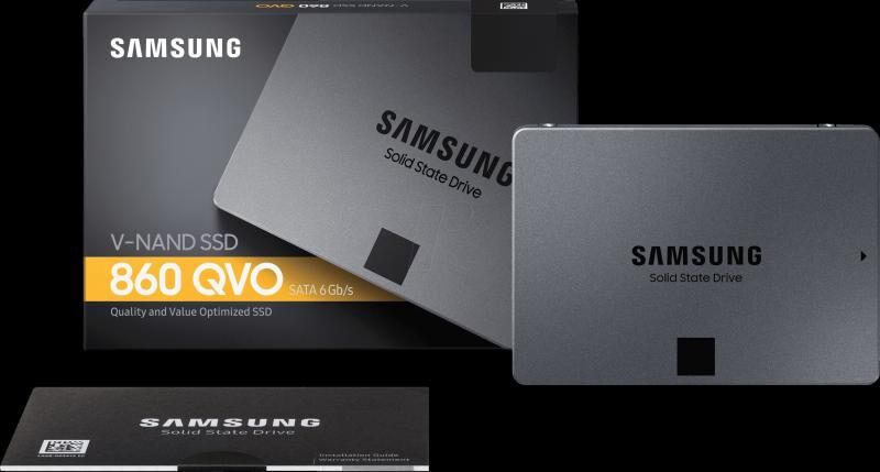 SAMSUNG MZ-76Q2T0BW 2TB 860 Qvo Sata 3.0 550-520MB/s 2.5'' Flash SSD