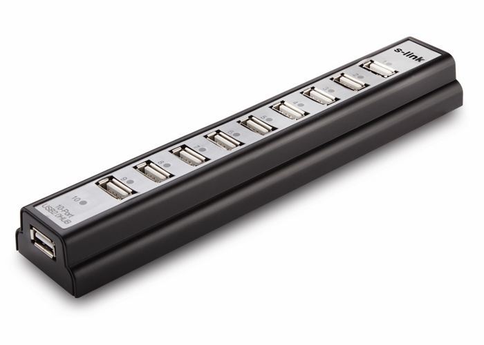 S-LINK SL-H105 10 Port Usb 2.0 Usb Hub