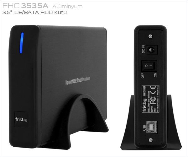 FRISBY FHC-3535A 3.5'' IDE/SATA USB 2.0 HDD KUTUSU SİYAH