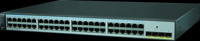 HUAWEI S1720-52GWR-PWR-4P (48 Ethernet 10/100/1000 ports,4 Gig SFP,PoE+,370W POE