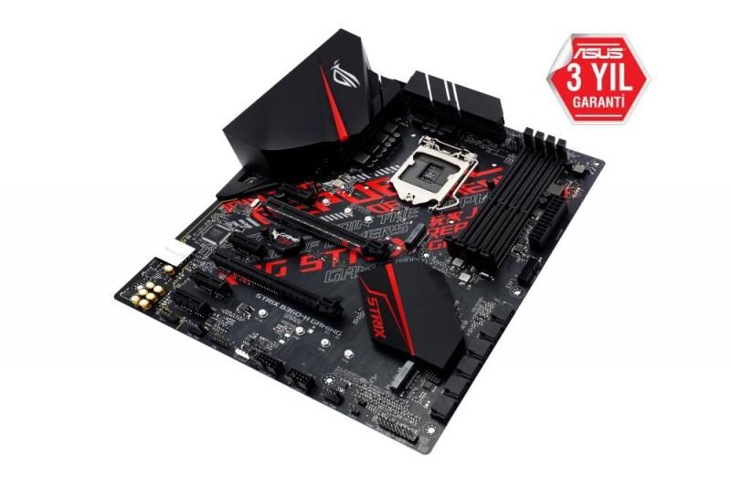 ASUS Intel B360 1151 DDR4 2666MHz HDMI,DVI Aura RGB Anakart ROG-STRIX-B360-H-G