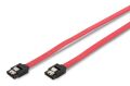 ASSMANN SATA bağlantı kablosu, L-tip,mandallı Dişi/Dişi, 0,5m, düz, SATA II/III, AK-400102-005-R