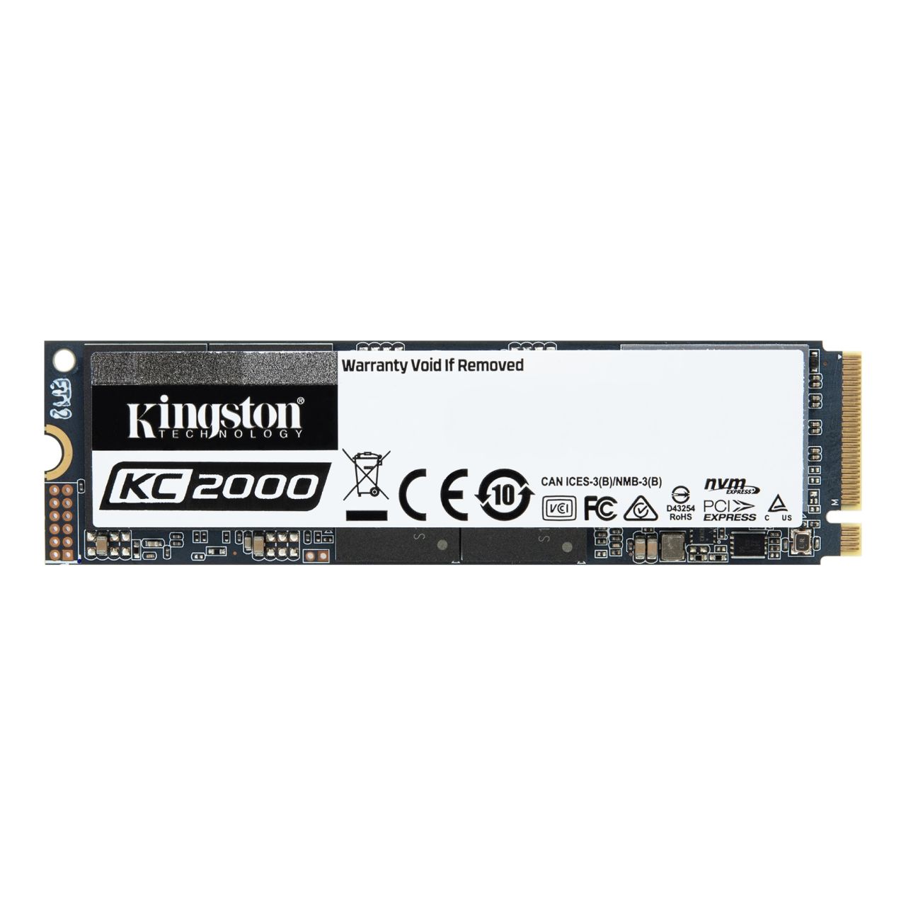 Kingston KC2000 250GB 3000MB/1100MB/s NVMe M.2 SSD - SKC2000M8/250G