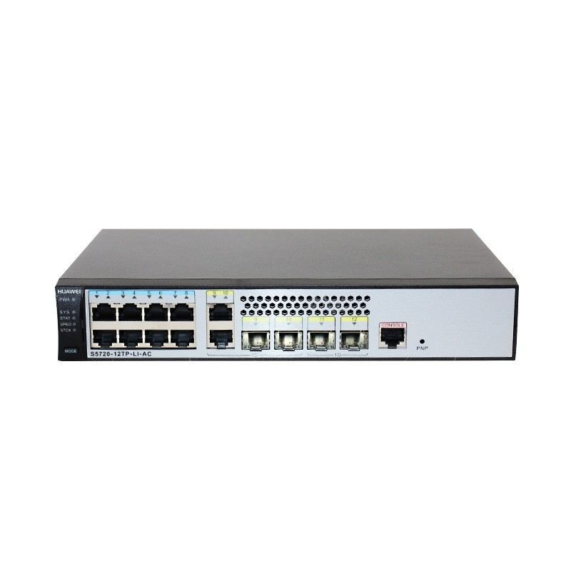 HUAWEI S5720-12TP-LI-AC 8Ethernet 10/100/1000 ports,2 Gig SFP2 dualpurp. 10/100/1000 or SFP,AC