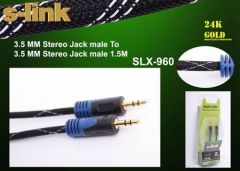 S-LINK 1.5m 3.5mm Stereo Ses Kablosu SLX-960