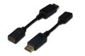 ASSMANN AK-340408-001-S DisplayPort Adap.Kab. DP - HDMI A Tip M/F, 0,15m, kilitli, DP 1.1 CE, sy