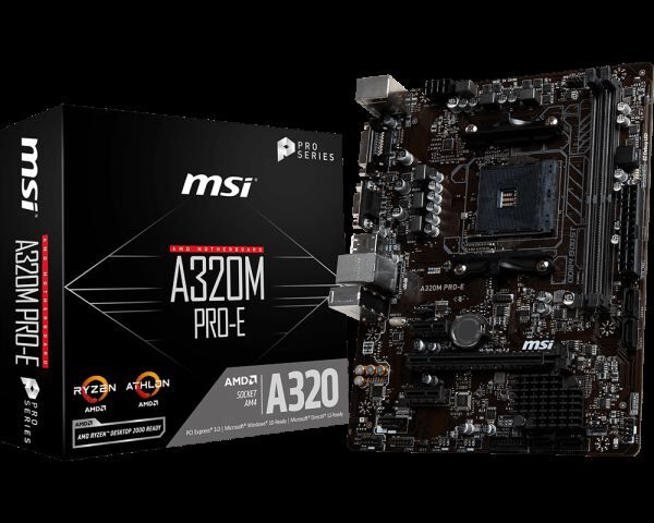 MSI AMD A320M AM4 DDR4 3200MHz DVI,VGA Anakart A320M_PRO_E