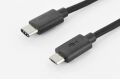 DIGITUS 84316 USB Type-C Bag.kab., type C to micro B M/M, 1,8 m, yüksek Hızlı,