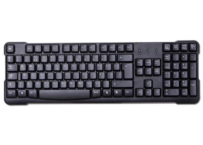 EVEREST Kablolu USB Q TR Multimedya Siyah Klavye