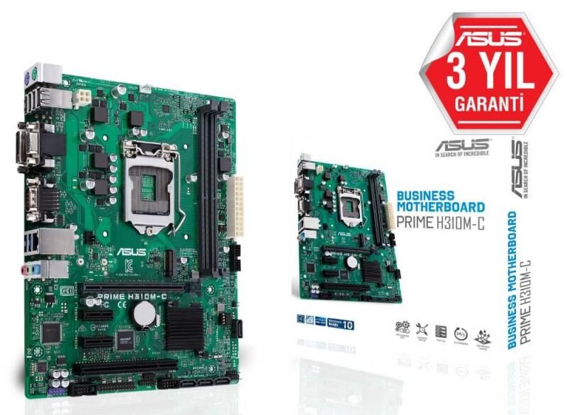 ASUS Intel H310 1151 DDR4 2666MHz DVI,VGA Anakart PRIME-H310M-C