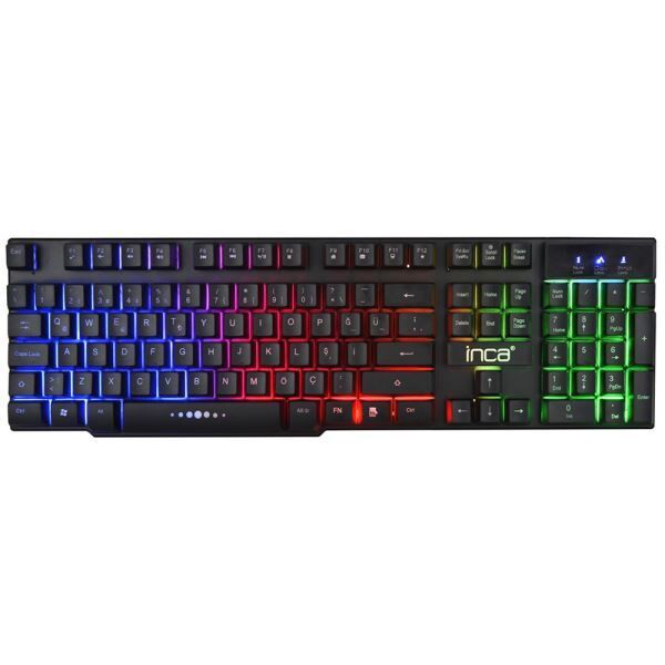 INCA Rainbow Efect Mekanik Hisli Gaming Klavye IKG-446