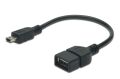 ASSMANN AK-300310-002-S USB 2.0 adap. kab.OTG, Tip mini B - A M/F, 0,2m