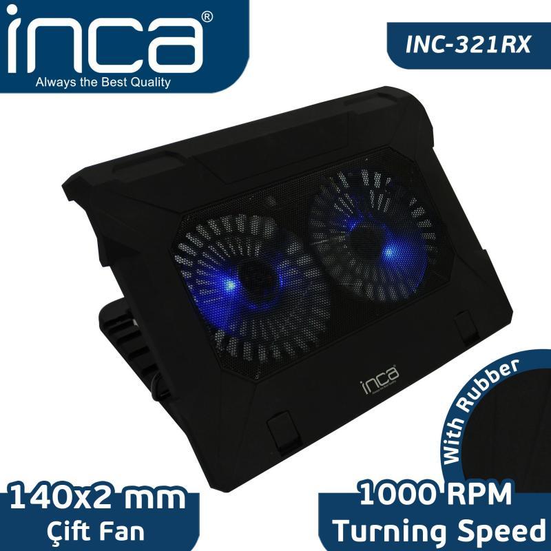 INCA Ergonomik Çift Fan+ Stand+ With Rubber Sessiz Notebook S INC-321RX