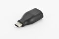DIGITUS 84319 USB Type-C adapter, type C to A M/F, 3A, 5GB, 3.0 Version, bl