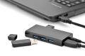 DIGITUS 7 Port USB 3.0 Hub, siyah renk, güç adaptörlü, 85156