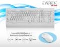 EVEREST Q Multimedya Klavye,Mouse Beyaz Set KM-3850