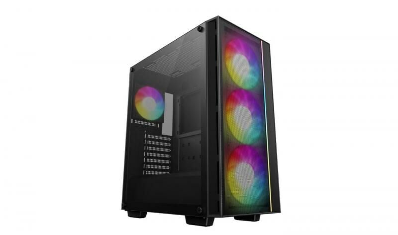 DEEPCOOL MATREXX55MESHV4C Matrexx55 Mesh V4 C Siyah 4 ARGB Fanlı Oyuncu Kasası