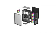 DEEPCOOL MATREXX55MESHV4C Matrexx55 Mesh V4 C Siyah 4 ARGB Fanlı Oyuncu Kasası