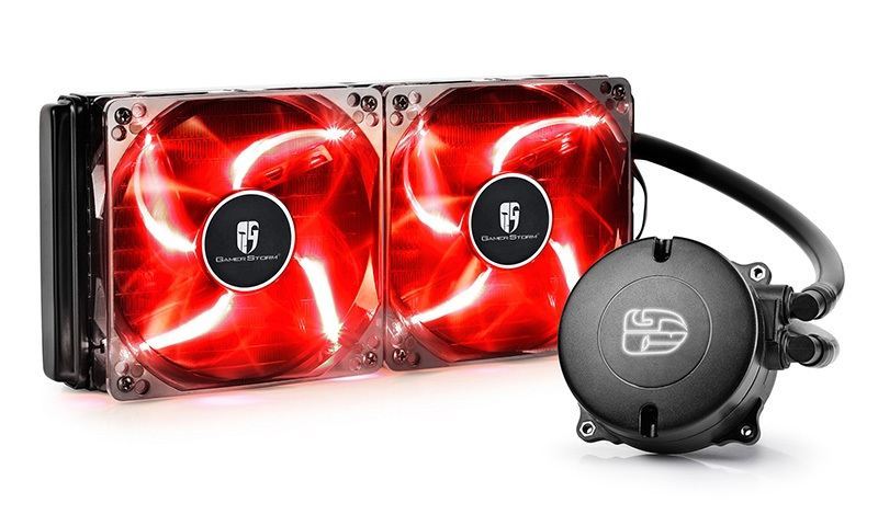 DEEPCOOL Intel ve AMD Soket Kırmızı Sıvı Bazlı İşlemci Soğutucu MAELSTROM_240T_RED