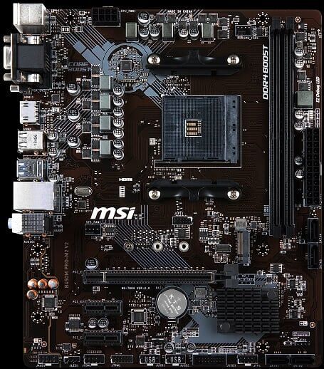 MSI AMD B450 AM4 DDR4 3466MHz DVI,VGA,HDMI Gaming Anakart B450M_PRO_M2_V2