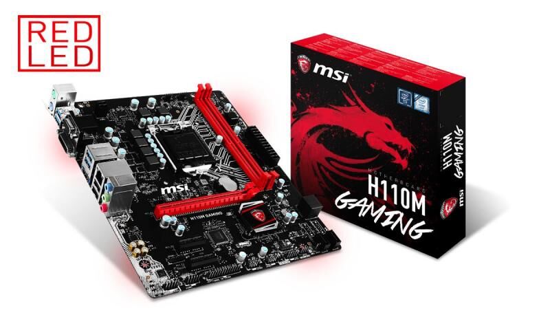MSI Intel H110 1151 DDR4 2133MHz HDMI,DVI Gaming Anakart