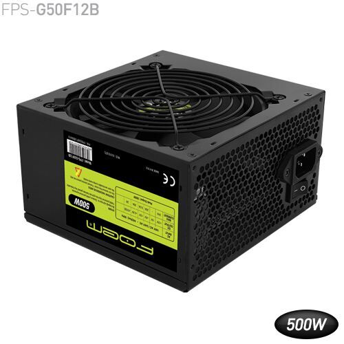 FOEM 500W Kutulu 12cm Fan 4xSata Güç Kaynağı FPS-G50F12B