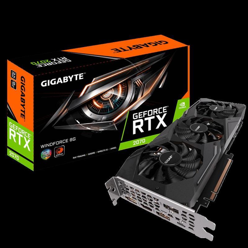 GIGABYTE GV-N2070WF3-8GC GTX2070 8GB 256B GDDR6 DP,HDMI Nvidia Ekran Kartı