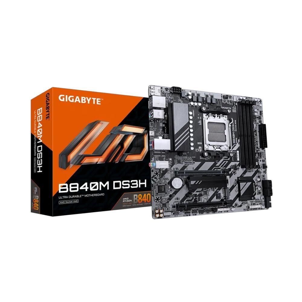 GIGABYTE B840M-DS3H 8200MHz OC DDR5 AM5 M.2 HDMI DP Micro-ATX Anakart