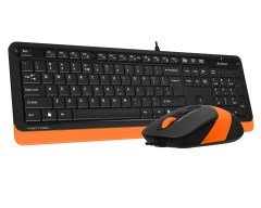A4-Tech F1010 Turuncu USB Klavye Mouse Set - MM