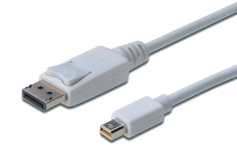 ASSMANN AK-340102-020-W DisplayPort connection cable, mini  DP-DP M/M, 2.0m,w/interlock, DP 1.1