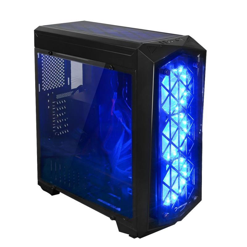 GAMEPOWER URANOS Powersız Pencereli Mavi Fanlı Mid ATX Gaming Kasa