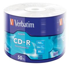 VERBATIM CD-R 50 Wrap Extra Protection 52x 700MB 43787