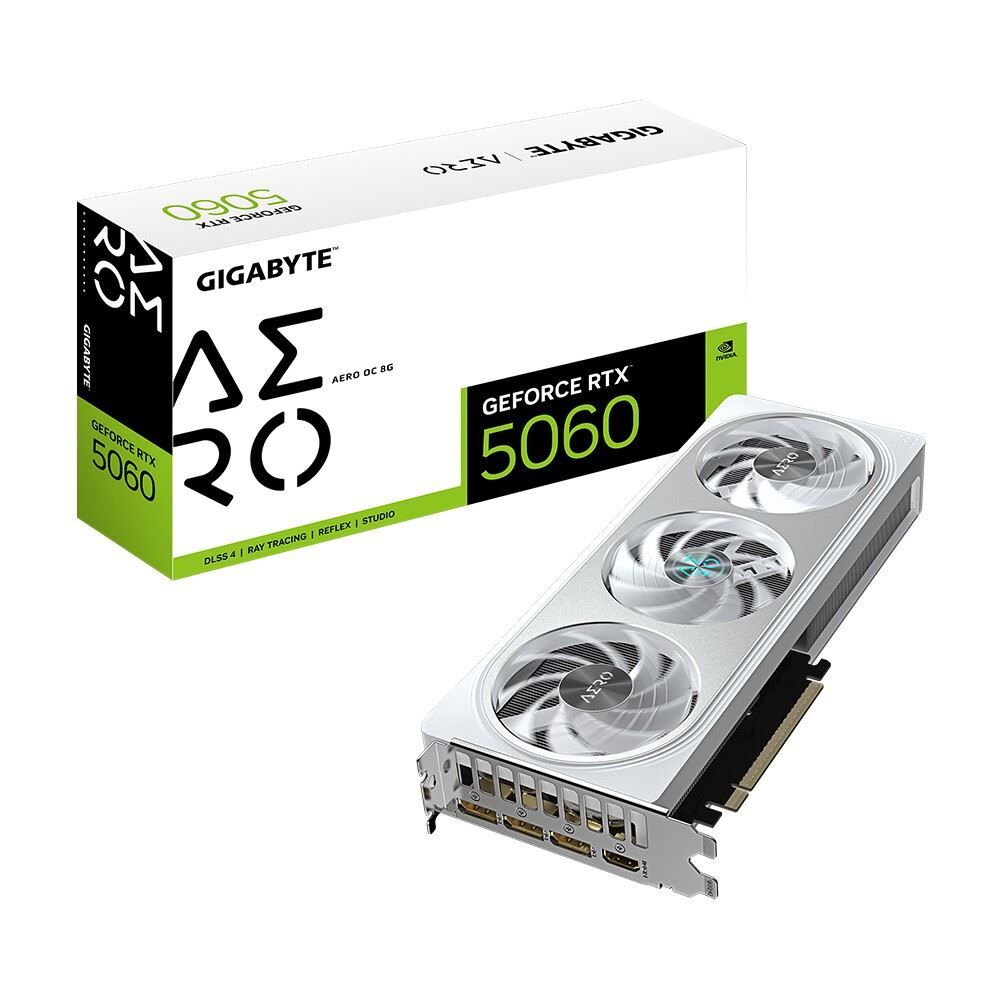 GIGABYTE GV-N5060AERO-OC-8G VGA RTX5060 AERO OC 8GB 128B GDDR7 DP-HDMI EKRAN KARTI