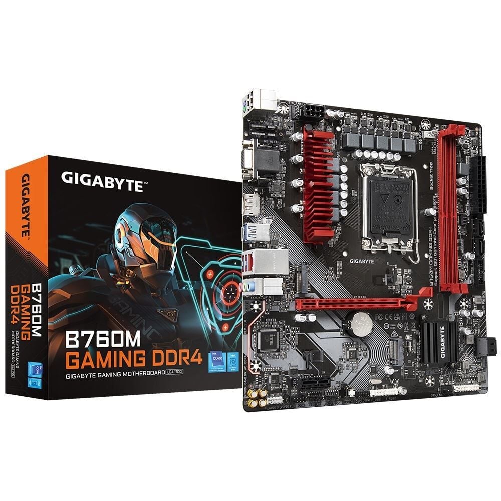 GIGABYTE B760M-GAMXDDR4GEN5 B760M-GAMING-X-DDR4-GEN5 5333MHz OC LGA1700 M.2 HDMI DP MicroATX Anakart