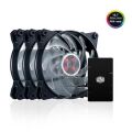 COOLERMAST 3x12cm 120 Air Balance RGB LED Kasa Fanı