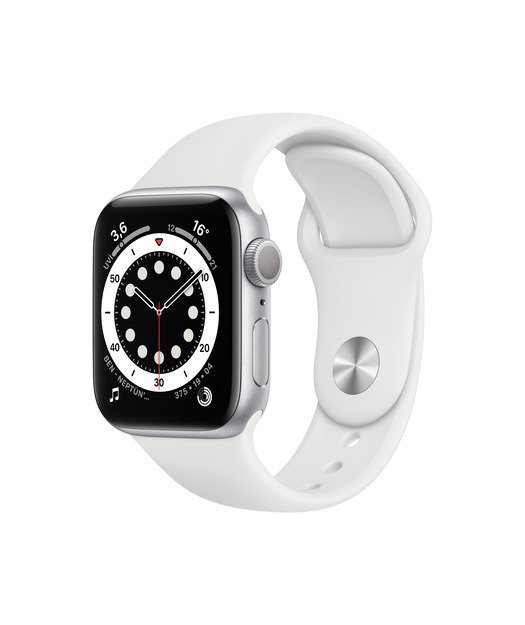 Apple Watch Series 6 GPS 40mm Silver Alüminyum Kasa ve Beyaz Spor Kordon