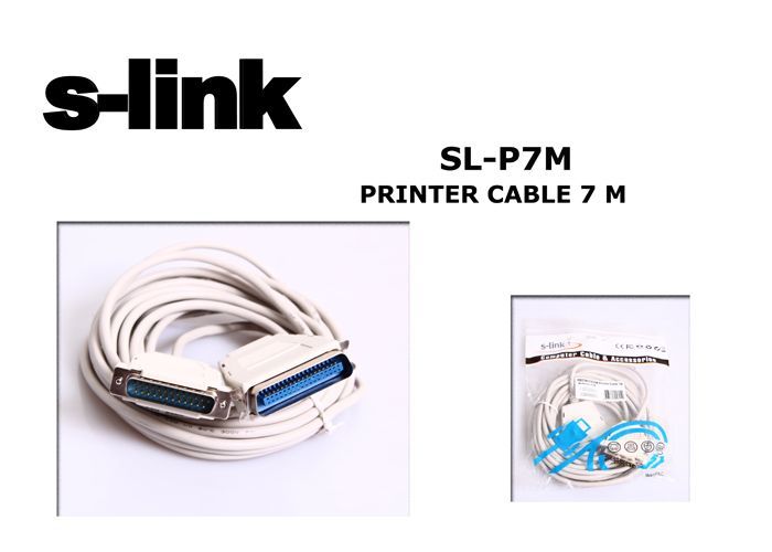 S-LINK 7m LPT-Paralel Yazıcı Kablosu SL-P7M