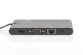 DIGITUS DA-70865 USB-C, 9-Port 2x video, 2x USB-C, 2x USB3.0, RJ45,2x card reader MikroSD