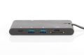 DIGITUS DA-70865 USB-C, 9-Port 2x video, 2x USB-C, 2x USB3.0, RJ45,2x card reader MikroSD