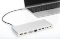 DIGITUS DA-70864 USB-C, 12-Port 4x USB 3.0,1x USB-C,3x video,RJ45,2x audio RJ45, 2x Audio